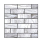 Countryside Brick Peel Wallpaper Panels Grey Marble Tile Wall Covering for Accent Wall Clearhalo 'Wall Decor' 'Wallpaper' 1468483