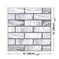 Countryside Brick Peel Wallpaper Panels Grey Marble Tile Wall Covering for Accent Wall Clearhalo 'Wall Decor' 'Wallpaper' 1468484