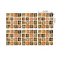 Orange-Grey Modern Wallpaper Panel 5.2-sq ft Faux Mosaics Tile Stick Wall Covering for Home Clearhalo 'Wall Decor' 'Wallpaper' 1468497