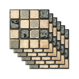 Grey-Green Modern Stick Wallpaper Panel 8' L x 8" W Checker Wall Art for Bathroom Clearhalo 'Wall Decor' 'Wallpaper' 1468512