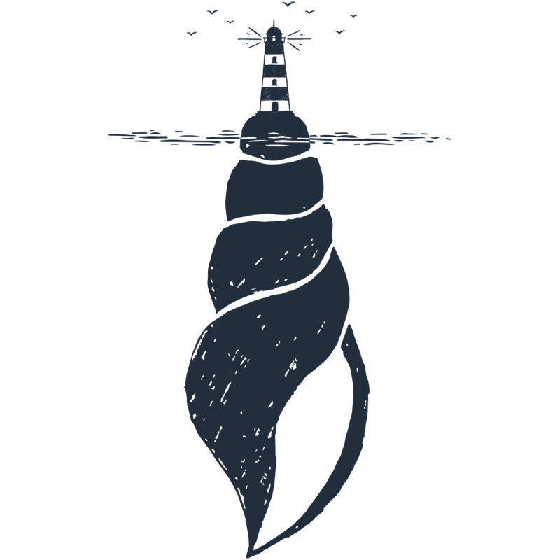 Illustration Spiral Seashell Wall Mural Large Wall Art for Home, Custom Size Available Clearhalo 'Wall Decor' 'Wall Mural' 1468560