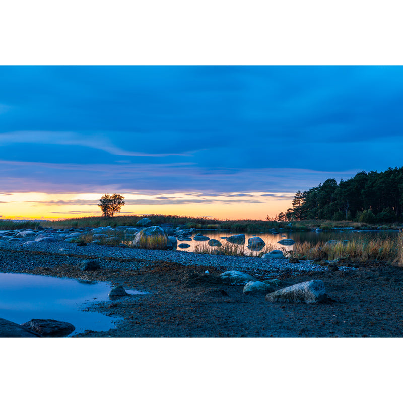 Photography Rocky Shoal Wallpaper Mural Large Wall Art for Living Room, Custom Size Clearhalo 'Wall Decor' 'Wall Mural' 1468655