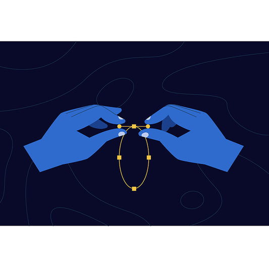 Blue Tie the Bracelet Mural Wallpaper Washable Artistry Bedroom Wall Decor on Black Clearhalo 'Wall Decor' 'Wall Mural' 1469140