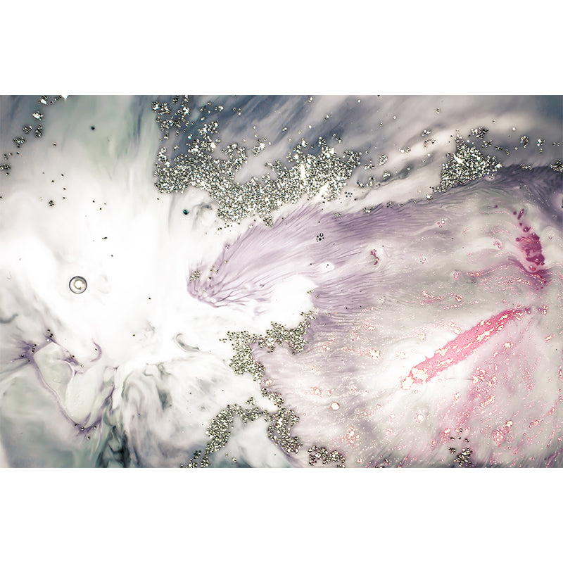 Modernist Abstract Wallpaper Mural Purple Living Room Wall Decor, Made to Measure Clearhalo 'Wall Decor' 'Wall Mural' 1469355