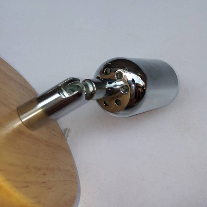 Cup Shaped Metal Wall Lamp Lodge 1 Light Living Room Wall Mount Fixture with Circular Wooden Backplate in Silver/Gold Clearhalo 'Industrial wall lights' 'Industrial' 'Middle century wall lights' 'Rustic wall lights' 'Tiffany' 'Wall Lamps & Sconces' 'Wall Lights' Lighting' 147115