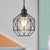 Prism Cage Iron Pendant Light Industrial Style 1 Head Dining Room Down Lighting in Black Black Clearhalo 'Art Deco Pendants' 'Black' 'Cast Iron' 'Ceiling Lights' 'Ceramic' 'Crystal' 'Industrial Pendants' 'Industrial' 'Metal' 'Middle Century Pendants' 'Pendant Lights' 'Pendants' 'Rustic Pendants' 'Tiffany' Lighting' 1472678