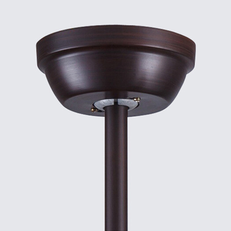 Vintage Ceiling Fan with 5 Blades Metal LED Semi Flush Mount Light for Living Room Clearhalo 'Ceiling Fans with Lights' 'Ceiling Fans' 'Industrial Ceiling Fans' 'Industrial' Lighting' 147302