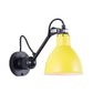 Single Bowl Shade Wall Reading Lamp Industrial Black/Red/Yellow Iron Sconce Light with Swing Arm Clearhalo 'Art deco wall lights' 'Cast Iron' 'Glass' 'Industrial wall lights' 'Industrial' 'Middle century wall lights' 'Modern' 'Rustic wall lights' 'Tiffany' 'Traditional wall lights' 'Wall Lamps & Sconces' 'Wall Lights' Lighting' 1473044