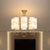 16-Light Drum Shaped Chandelier Traditional White-Gold Marble Ceiling Suspension Lamp for Living Room Gold Clearhalo 'Ceiling Lights' 'Chandeliers' Lighting' options 1474171_1f0c4a20-5017-4f44-849d-eab44b84ff19