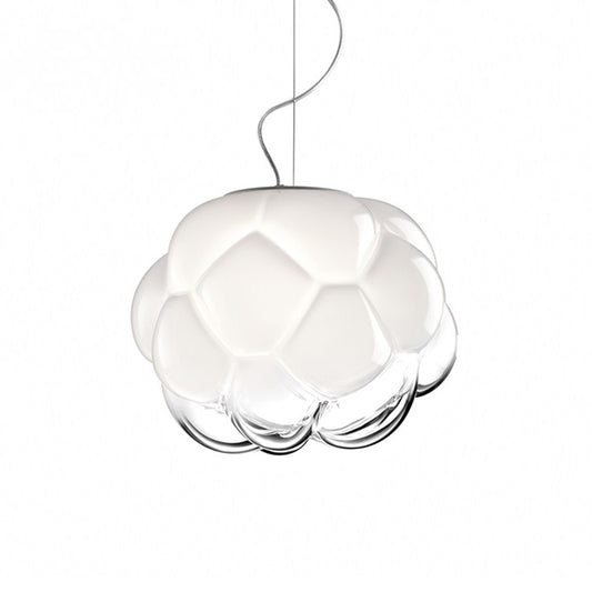 Sugar-Apple Matte Glass Hanging Light Simplicity 1 Bulb White Ceiling Pendant Light Clearhalo 'Ceiling Lights' 'Glass shade' 'Glass' 'Modern Pendants' 'Modern' 'Pendant Lights' 'Pendants' Lighting' 1475169