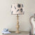1 Bulb Night Lighting Traditional Bedroom Resin Nightstand Lamp with Conical Fabric Shade in Beige Beige Clearhalo 'Lamps' 'Table Lamps' Lighting' 1475717