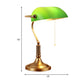 1 Light Rollover Shade Metal Night Light Country Green Glass Nightstand Lamp with Pull Chain for Bedroom Clearhalo 'Lamps' 'Table Lamps' Lighting' 1476295