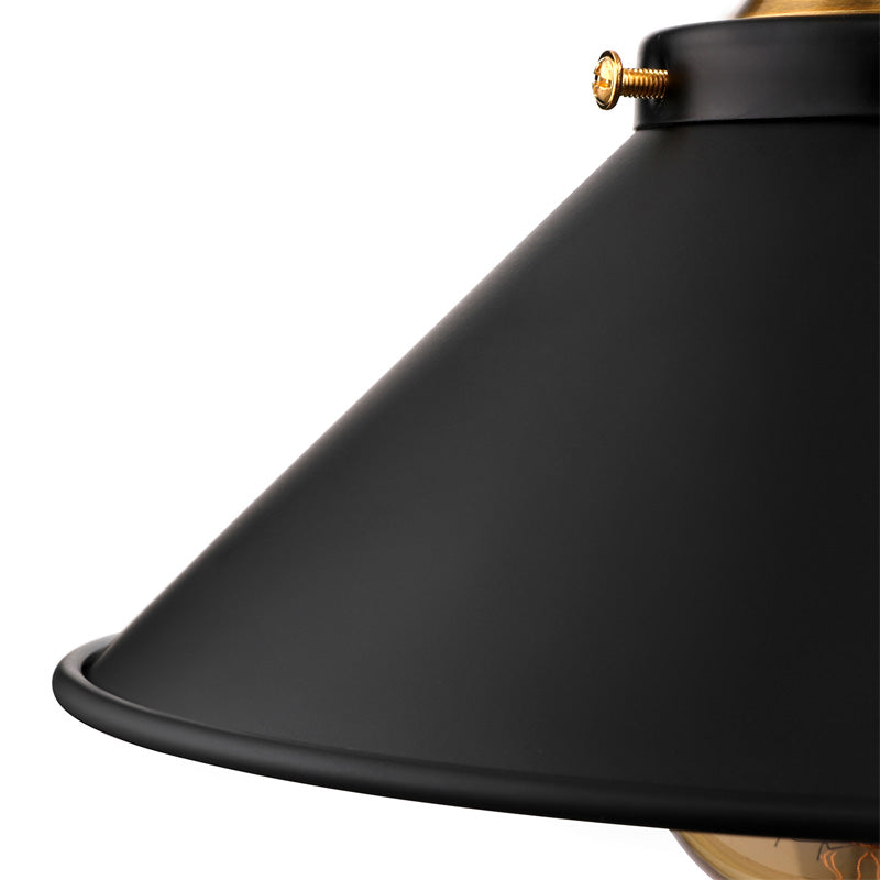 Industrial Conical Sconce Wall Light 1 Head Metal Rotatable Wall Mount Light in Antique Brass/Brass Clearhalo 'Art deco wall lights' 'Cast Iron' 'Glass' 'Industrial wall lights' 'Industrial' 'Middle century wall lights' 'Modern' 'Rustic wall lights' 'Tiffany' 'Traditional wall lights' 'Wall Lamps & Sconces' 'Wall Lights' Lighting' 147974