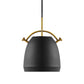 10"/11"/13" Width Retro Stylish Dome Shade Hanging Ceiling Light 1 Bulb Metal Pendant Lamp in Black/White over Table Clearhalo 'Ceiling Lights' 'Modern Pendants' 'Modern' 'Pendant Lights' 'Pendants' Lighting' 148492