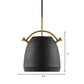 10"/11"/13" Width Retro Stylish Dome Shade Hanging Ceiling Light 1 Bulb Metal Pendant Lamp in Black/White over Table Clearhalo 'Ceiling Lights' 'Modern Pendants' 'Modern' 'Pendant Lights' 'Pendants' Lighting' 148493