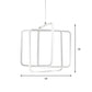 Minimalist Square LED Chandelier Light Acrylic Dining Room Drop Pendant in Warm/White Light Clearhalo 'Ceiling Lights' 'Chandeliers' 'Modern Chandeliers' 'Modern' Lighting' 148731