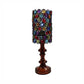 4"/5"/6" Wide Bohemian Cylinder Table Lighting with Colorful Bead 1 Lighting Standing Light in Black Clearhalo 'Lamps' 'Table Lamps' Lighting' 14894