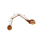 4"/6.5" Dia Domed Metal Wall Lamp Fixture Antique Style 1 Head Study Room Adjustable Sconce Light in Rust Clearhalo 'Art deco wall lights' 'Cast Iron' 'Glass' 'Industrial wall lights' 'Industrial' 'Middle century wall lights' 'Modern' 'Rustic wall lights' 'Tiffany' 'Traditional wall lights' 'Wall Lamps & Sconces' 'Wall Lights' Lighting' 149021