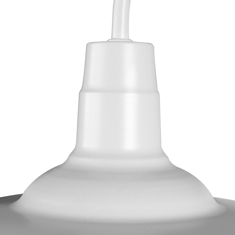 10"/14" W 1 Head Caged Sconce Light with Barn Shade and Gooseneck Arm Iron Restaurant Wall Mount Light in Black/White Clearhalo 'Art deco wall lights' 'Cast Iron' 'Glass' 'Industrial wall lights' 'Industrial' 'Middle century wall lights' 'Modern' 'Rustic wall lights' 'Tiffany' 'Traditional wall lights' 'Wall Lamps & Sconces' 'Wall Lights' Lighting' 149036