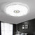Blooming Flush Mount Light Modern Acrylic Shade White/Blue/Gold Ceiling Flush Mount for Bedroom in Warm/White, 16"/19.5" Wide White Clearhalo 'Ceiling Lights' 'Close To Ceiling Lights' 'Close to ceiling' 'Flush mount' Lighting' 149523