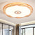 Blooming Flush Mount Light Modern Acrylic Shade White/Blue/Gold Ceiling Flush Mount for Bedroom in Warm/White, 16"/19.5" Wide Gold Clearhalo 'Ceiling Lights' 'Close To Ceiling Lights' 'Close to ceiling' 'Flush mount' Lighting' 149525
