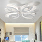 Clear and White V-Shaped Flush Mount LED Light Contemporary 4/6/9 Lights Acrylic Ceiling Light Fixture in Warm Light Clearhalo 'Ceiling Lights' 'Close To Ceiling Lights' 'Close to ceiling' 'Semi-flushmount' Lighting' 149852