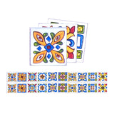 Bright Floral Wallpaper Panels for Kitchen Bohemian Patterned Adhesive Wall Art, 8.6-sq ft Clearhalo 'Wall Decor' 'Wallpaper' 1500953