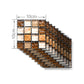 Contemporary Mosaic Tiles Peel Wallpaper Panels for Bathroom 2.2-sq ft Wall Decor in Brown Clearhalo 'Wall Decor' 'Wallpaper' 1501074