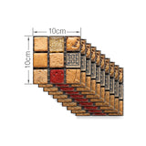 Red Brown Mosaics Tile Wallpaper Panels Peel and Paste Wall Covering for Accent Wall Clearhalo 'Wall Decor' 'Wallpaper' 1501079