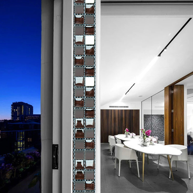 Modern Tiles Self-Stick Wallpaper Panel Black-White Restaurant Wall Art, 4' L x 4" W Clearhalo 'Wall Decor' 'Wallpaper' 1501082