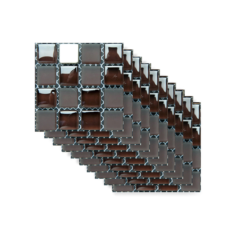 Modern Tiles Self-Stick Wallpaper Panel Black-White Restaurant Wall Art, 4' L x 4" W Clearhalo 'Wall Decor' 'Wallpaper' 1501083