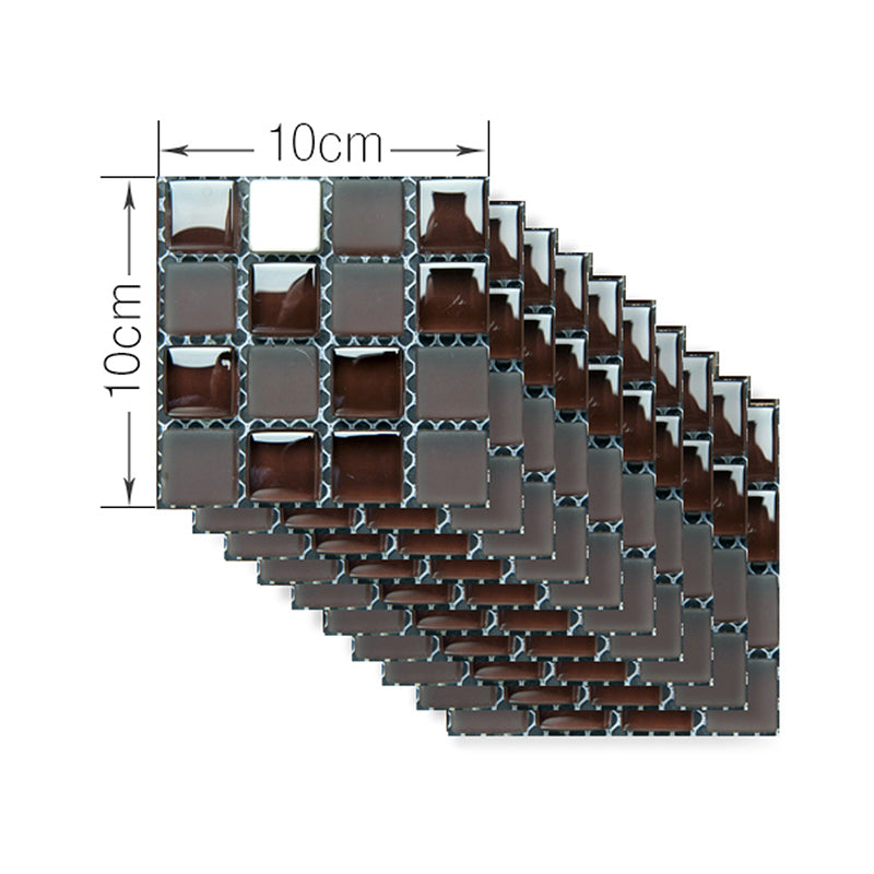 Modern Tiles Self-Stick Wallpaper Panel Black-White Restaurant Wall Art, 4' L x 4" W Clearhalo 'Wall Decor' 'Wallpaper' 1501084