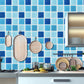 Check Mosaic Tiles Peel Wallpaper Panel PVC Temporary Pastel Color Wall Art for Kitchen Clearhalo 'Wall Decor' 'Wallpaper' 1501115