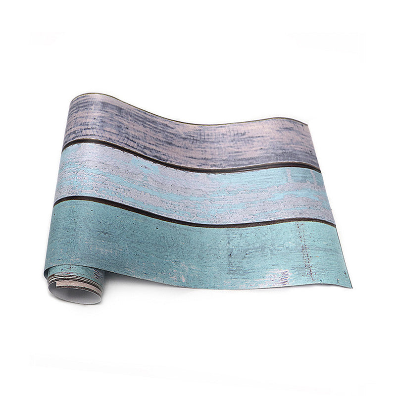 Removable Faux Wood Wallpaper 10' L x 12" W Country Style Wall Art for Living Room Clearhalo 'Country wall decor' 'Rustic' 'Wallpaper' Wall Decor' 1501166