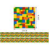Novelty Kids Wallpaper Panel with Building Blocks Pattern Multicolored Wall Covering, Stick On Clearhalo 'Modern wall decor' 'Modern' 'Wallpaper' Wall Decor' 1501301