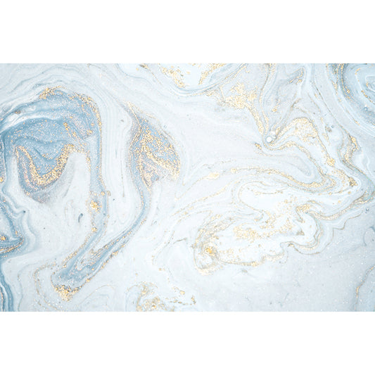 Light Blue Magma Flow Mural Decal Stain Resistant Minimalistic Bedroom Wall Art, Made to Measure Clearhalo 'Wall Decor' 'Wall Mural' 1501557