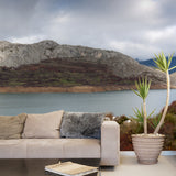 Huge Late Autumn Landscape Mural Stain-Proof Modern Living Room Wall Covering in Brown Clearhalo 'Wall Decor' 'Wall Mural' 1502311