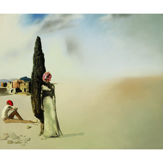 Green Necrophiliac Springtime Mural Decal Stain-Resistant Surrealist Bedroom Wall Decor Clearhalo 'Wall Decor' 'Wall Mural' 1502596