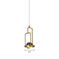 Ball Ceiling Suspension Lamp Minimalist Clear Crystal 1 Light Pendant in Gold with Rectangle Frame Clearhalo 'Ceiling Lights' 'Modern Pendants' 'Modern' 'Pendant Lights' 'Pendants' Lighting' 1503064