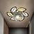 LED Floral/Leaf Ceiling Mounted Fixture Modern Clear Crystal Shade Flush Mount Lighting for Corridor - Clear - B - Clearhalo - 'Ceiling Lights' - 'Close To Ceiling Lights' - 'Close to ceiling' - 'Flush mount' - Lighting' - 1503630