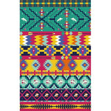 Banded Aztec Tokens Rug Geometric Tribal Symbols Carpet Synthetic Anti-Slip Pet Friendly Indoor Area Rug for Living Room Clearhalo 'Area Rug' 'Rugs' 'Southwestern' Rug' 1503782