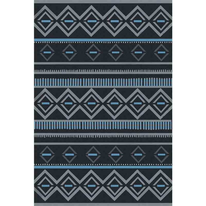 Warm Brown Americana Tribal Rug Striped Geometric Polyester Pet Friendly Stain Resistant Area Rug for Accent Area Clearhalo 'Area Rug' 'Rugs' 'Southwestern' Rug' 1503959