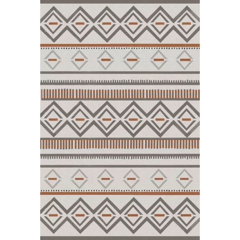 Warm Brown Americana Tribal Rug Striped Geometric Polyester Pet Friendly Stain Resistant Area Rug for Accent Area Clearhalo 'Area Rug' 'Rugs' 'Southwestern' Rug' 1503966