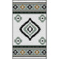Green Tribal Diamond Rug Decorative Vintage Floor Covering Synthetic Anti-Slip Pet Friendly Area Rug for Living Room Clearhalo 'Area Rug' 'Rugs' 'Southwestern' Rug' 1504089