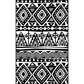 Black Rug Southwestern Tribal Americana Diamond Geometric Floor Covering Area Rug Polyester Anti-Slip Pet Friendly Floor Carpet Clearhalo 'Area Rug' 'Rugs' 'Southwestern' Rug' 1504123