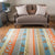 Living Room Rustic Orange Rug Striped Paisley Rug with Animal Polyester Pet Friendly Stain Resistant Area Floor Carpet Orange Clearhalo 'Area Rug' 'Rugs' 'Southwestern' Rug' 1504198