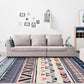 Warm Purple Stain Resistant Rug Striped Geometric Americana Tribal Rug Polyester Pet Friendly Area Rug for Living Room Clearhalo 'Area Rug' 'Rugs' 'Southwestern' Rug' 1504249