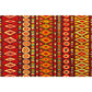Dark Red Americana Tribal Rug Striped Geometric Polyester Pet Friendly Stain Resistant Area Rug for Accent Area Clearhalo 'Area Rug' 'Rugs' 'Southwestern' Rug' 1504271