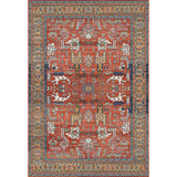 Red Vintage Olden Kashkuli Rug with Indian Ethnic Headdress Polyester Pet Friendly Stain Resistant Indoor Rug in Red Clearhalo 'Area Rug' 'Rugs' 'Southwestern' Rug' 1504285