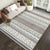Bohemian Striped Geometric Area Rug Fabric Area Rug for Living Room Anti-Slip Backing Rug in Light Green and Brown Grey Clearhalo 'Area Rug' 'Rugs' 'Southwestern' Rug' 1504290
